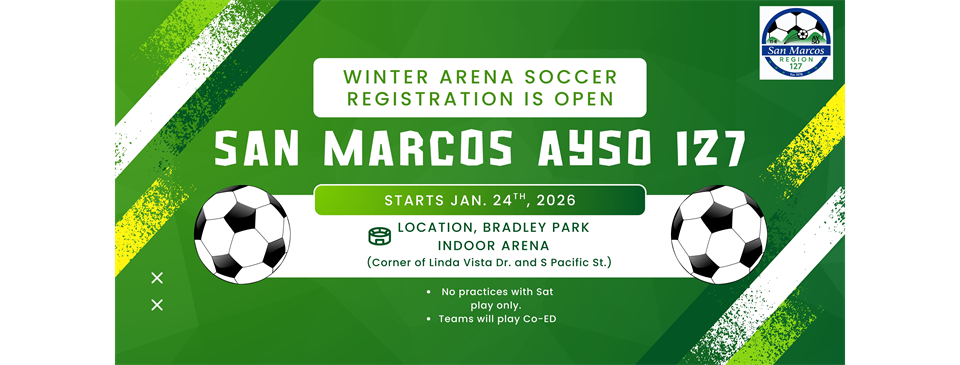 Winter Arena Registration is OPEN!